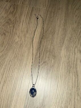 Katherine Pierce Daylight Necklace TVD Lapis Lazuli Gothic Pendant